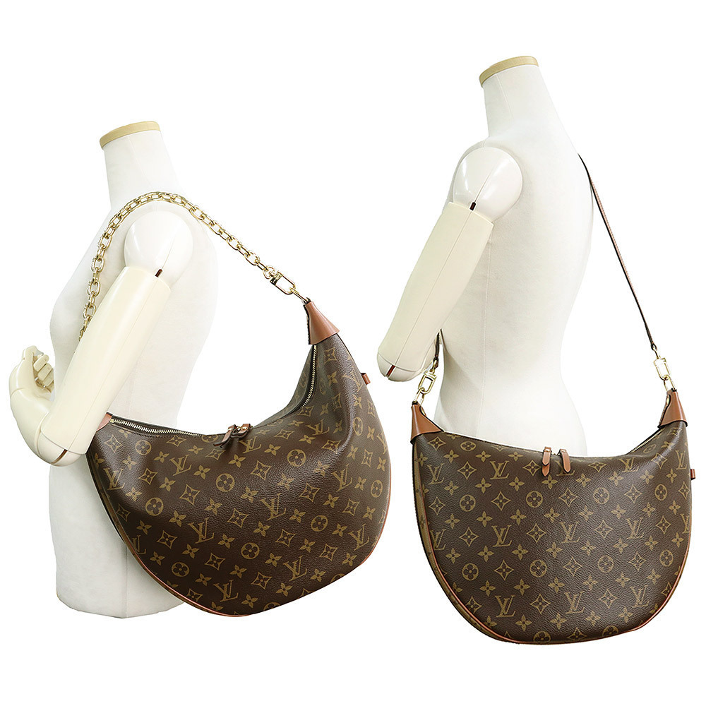 Louis Vuitton Loop Hobo Handbag Monogram Reverse Calfskin Brown - Picture 8 of 9
